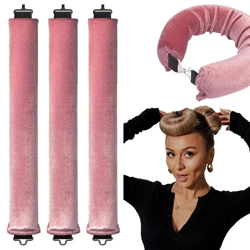 Heatless Hair Curlers Rod Headband – No Heat Curling Headband for Effortless Waves